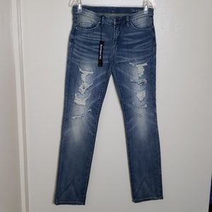 - BlankNYC distressed slim straight leg jean Sz 29